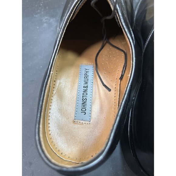 Johnston & Murphy Mens Black Leather Cap Toe Oxford Dress Shoes Size 13 D/B main image 5